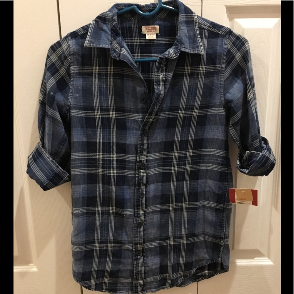 Mossimo Boys button down plaid shirt